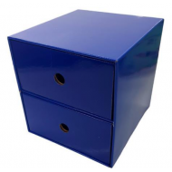 Next συρταριέρα 2 συρτάρια μπλε Υ22x23x21εκ.